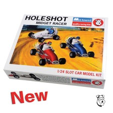 1/24 HOLESHOT MIDGET Slot Car Model Kit - Mid America 2213 Monogram Revell 