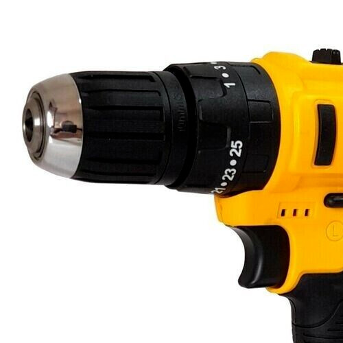 Avvitatore Trapano a Percussione Con Valigia 16 Accessori 2 Batterie Litio 24V foto 2