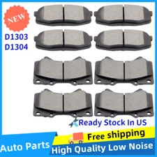 Front Rear Ceramic Brake Pads for Toyota Tundra Sequoia Land Cruiser Lexus LX570