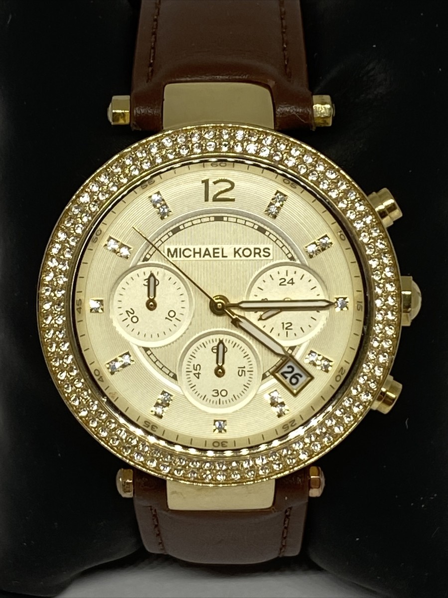 Michael Kors MK5688 Women's Brown Leather Analog Dial Quartz Michael Kors MK5688 Women's Brown Leather Analog Dial Quartz