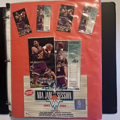 1993-94 Fleer NBA Jam Session 240 Card Set, W/ All 32 Inserts