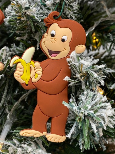 Curious George Weihnachtsschmuck 6-teiliges Set Mann mit der großen gelben Mütze - Bild 6 von 10