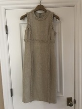MICHAEL KORS Cream/Tan Tweed Dress 4