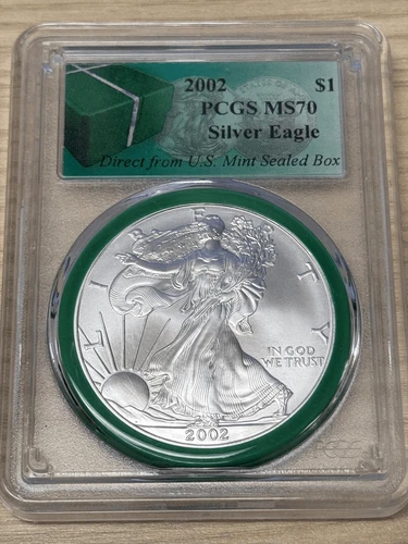2002 American Silver Eagle — photo from the most recent tracked eBay sale