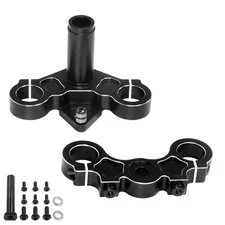 Black Triple Clamp Set For Losi 1/4 Promoto-MX Motorcycle RTR, FXR LOS06000T1,