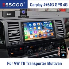 Für VW T6 Transporter Multivan 4+64GB Android 15 CarPlay Autoradio GPS Navi DAB+