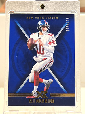 2017 Panini XR - Eli Manning #70 Blue 175/199 (2x Super Bowl Champ!)