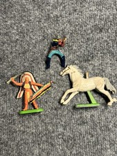 Britan 1971 Horsed Cowboy Indian. Vintage Toy Soldiers