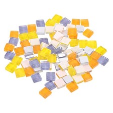 Micro Glass Tiny Mini Mosaic Tile for DIY Orange Purple Series Pack of 110