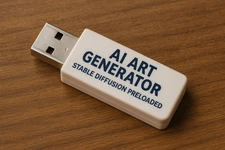 AI Art Generator USB – Stable Diffusion Uncensored – Offline Text-to-Art Tool