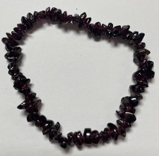 Natural Garnet Quartz Stone Bracelet Crystal Reiki Chakra Stretch Jewelry