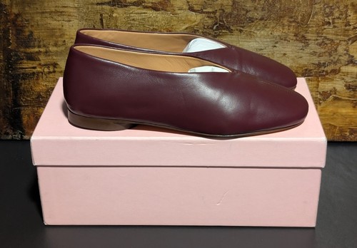 MANSUR GAVRIEL Damen Handschuh Ballerinas in Pflaume Gr. 36,5 Neu mit Karton + Tasche