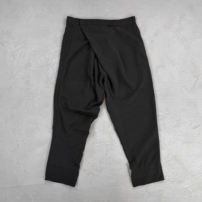 Julius Afangar S/S 2020 Black Cotton, Linen & Cupro Blend Pants JP
