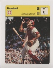 1977-79 Sportscasters Series 04 Lausanne Printed in Japan Johnny Bench HOF 0hd6