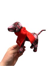 2025 Victoria  s Secret PINK Holiday Mini Dog Limited Edition Collectible Plaid