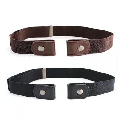 2Pcs Belt Elastic No Buckle | Invisible Belt for Women/Men...