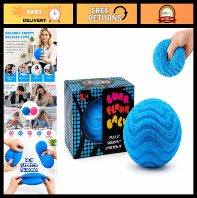 Soft Fidget Stress Relief Ball, Squishy Fuzz Squeeze Toy for Anxiety, Party Favo