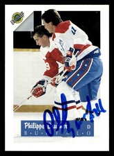 Philippe Boucher 1991 Ultimate Draft #11 Buffalo Sabres AUTO HAND SIGNED