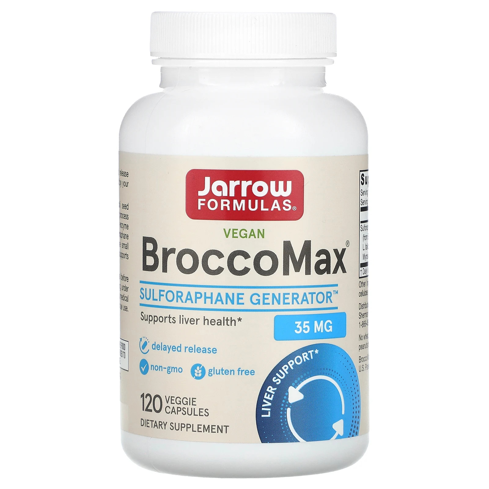 Vegan BroccoMax, 120 Veggie Capsules (17.5 mg per Capsule)