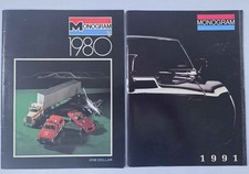 2 MONOGRAM MODEL KITS CATALOGS-1980&1991-CARS,SHIPS,PLANES,BATTLESTAR GALLACTICA