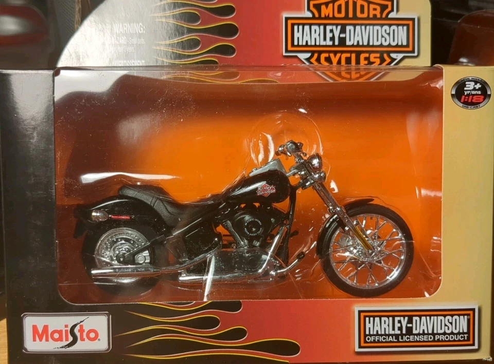 Lot Of 4  Harley Davidson Die Cast Motorcycles 1:18 Scale New In Package 🏍️ - Image 4 of 4