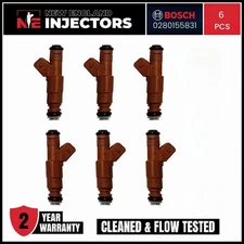 Jeep Upgrade 4.0L Bosch 4 Hole Fuel Injector Set of 6 30LB EV1 Tune Req