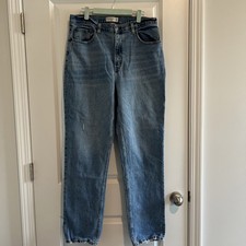 Abercrombie Fitch Jeans Size 14 long 90s Straight Ultra High Rise curve love