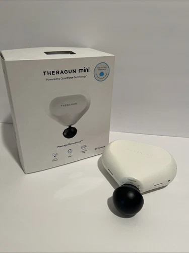 Theragun Mini Handheld Percussive Mini Massager Device - White
