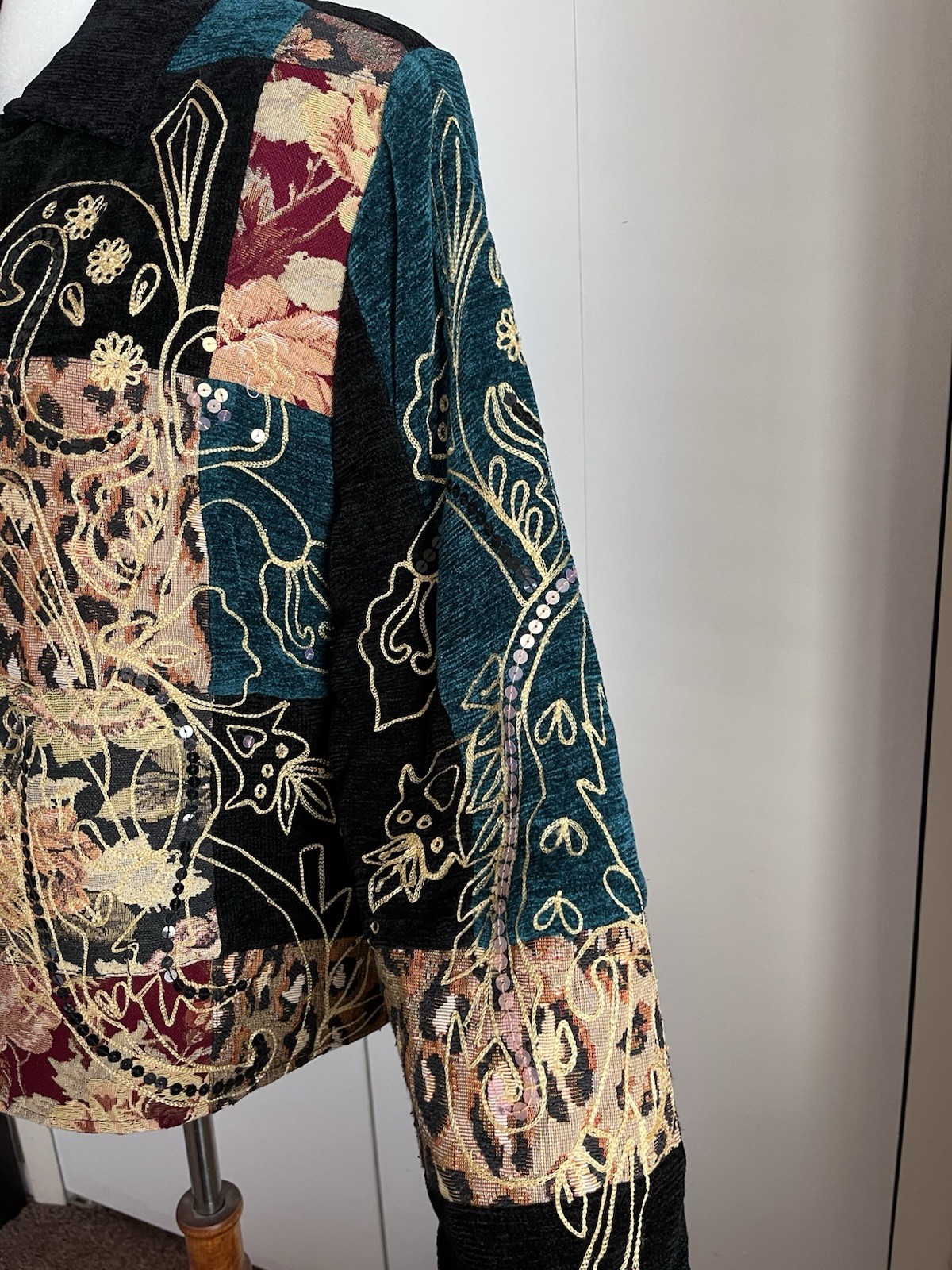 Drapers & Damon’s Petites Patchwork Jacket PL Emb… - image 3