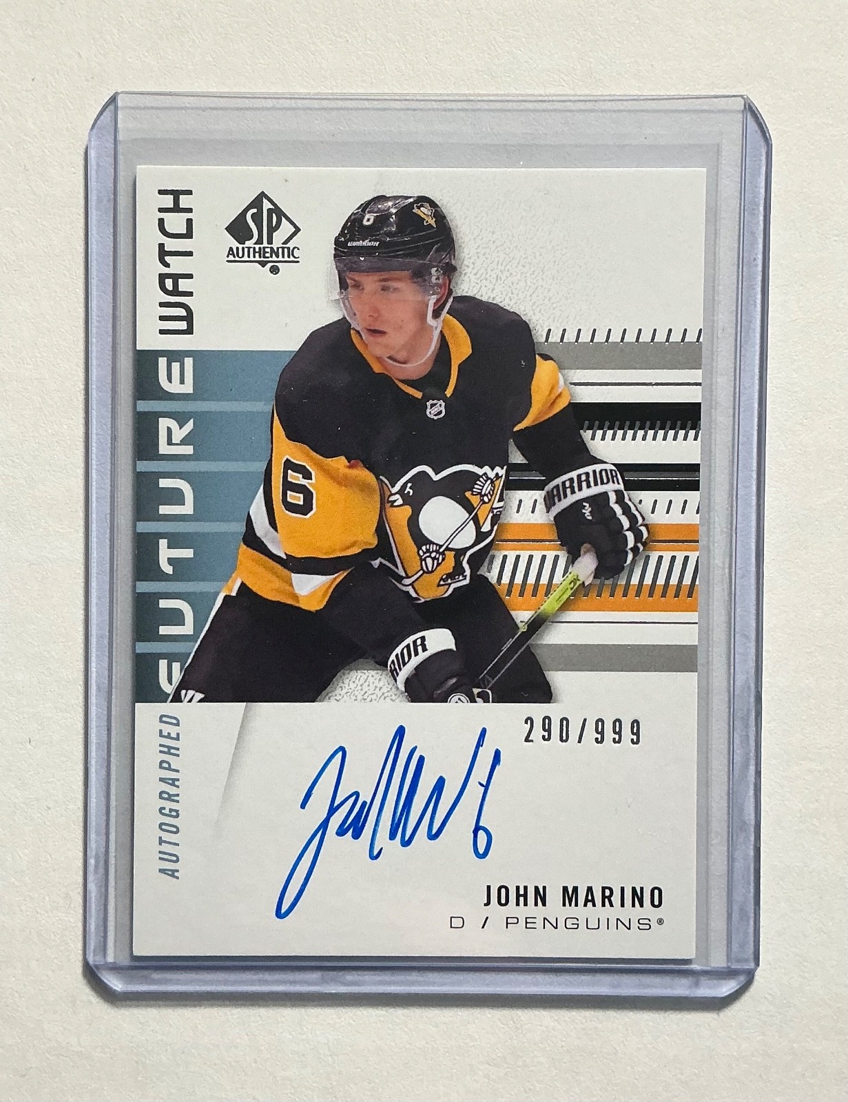2019-20 SP Authentic John Marino Utah RC Auto Future Watch Rookie Autograph /999