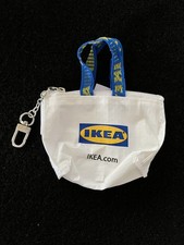 IKEA Mini Shopping Tote Bag Keychain Charm Fob