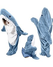 tbgenius shark blanket hoodie grey 210cm