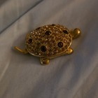 1998 Estée Lauder "Golden Tortoise" (or Turtle) solid perfume compact — photo 2