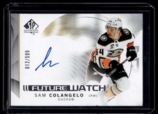 2024-25 Future Watch Auto Sam Colangelo Rookie Auto 012/599 Anaheim Ducks #140