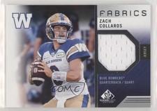 2021 SP Game Used Edition CFL Fabrics Zach Collaros #ZC 8tn