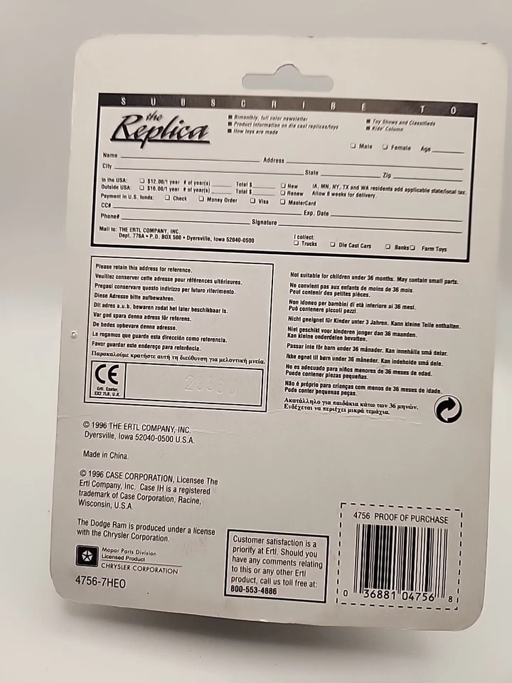 ERTL CASE IH CONCESIONARIO PICKUP DODGE RAM Foto 2 de 2