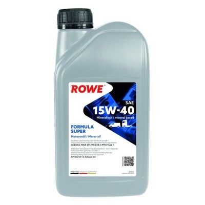 Motorenöl ROWE HIGHTEC FORMULA SUPER 15W-40 1 Liter für MB 228.1 MAN 271 API SG