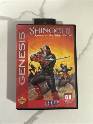 Shinobi III: Return of the Ninja 3 Sega Genesis Complete In Box CIB