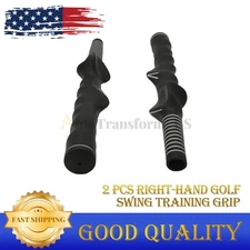 2PCS Right-Hand Standard Warm Up Trainer Golf Swing Training Grip Teaching Aid