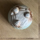 Vintage McCOY Pottery Matte Tripod PINECONE Planter BOWL Prairie Frankoma Brush