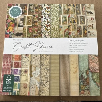 Craft Consortium Double-Sided Paper Pad 6''X6'' 40/Pkg- The Collector