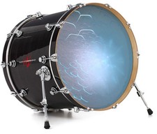 Vinyl Decal Skin for 20" Bass Kick Drum Head Flock