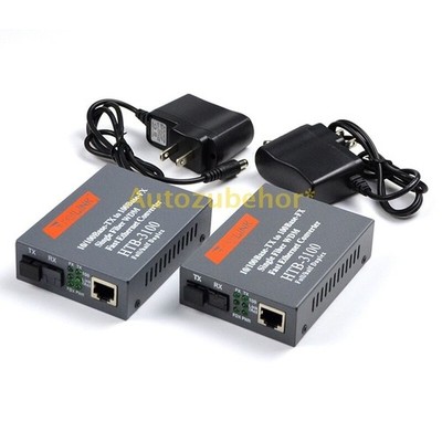 10/100 Base-TX To 100 Base-FX Single Fiber WDM Fast Ethernet Converter HTB-3100