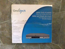 Omnitech Mini DVD Player w. Remote Control - New in Box - NOS