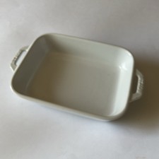 STAUB RECTANGULAR CERAMIC BAKING DISH WHITE N...