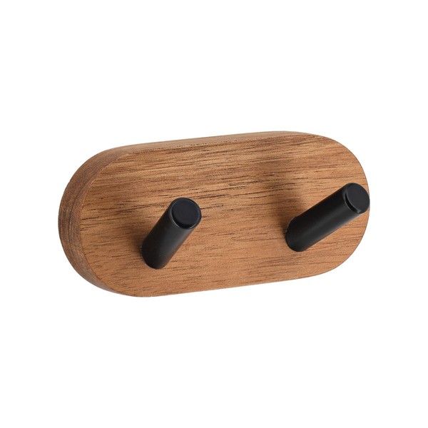 Handtuchhaken Handtuchhalter Badetuchhalter Badezimmerhaken Akazienholz Deko-image