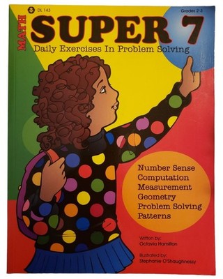 Math Super 7 Daily Exercises in Problem Solving Homeschooling Educational NEW