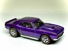 🔥 CUSTOM MADE REDLINE SPECTRAFLAME  Purple Hot Wheels ‘67 Chevy CAMARO 1:64