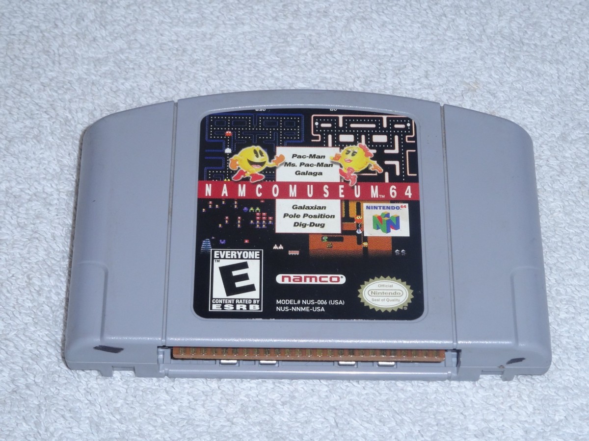 Namco Museum Nintendo 64 Authentic N64 video game Pac Man Galaga