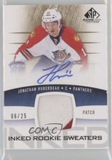 2013-14 SP Game Used Edition 6/25 Jonathan Huberdeau #IRS-JH Patch Auto 0o5t
